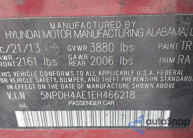 5NPDH4AE1EH466218: 43528695