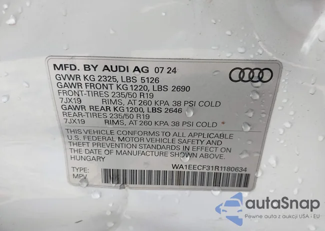 WA1EECF31R1180634: 43528763