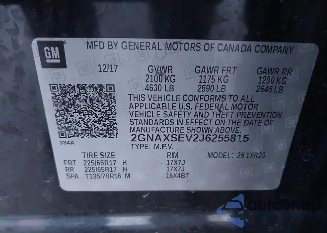 2GNAXSEV2J6255815: 43528978