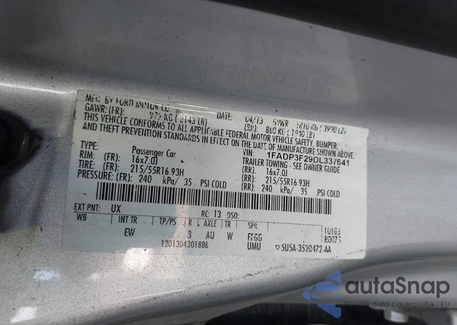 1FADP3F29DL337641: 43528004