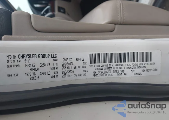 1C4RJEBG8CC151053: 43528024