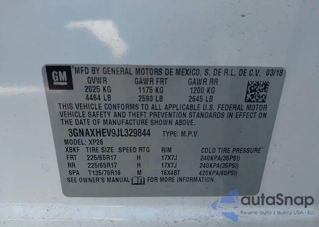 3GNAXHEV9JL329844: 43528076