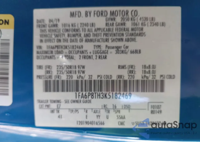 1FA6P8TH3K5182469: 43528120