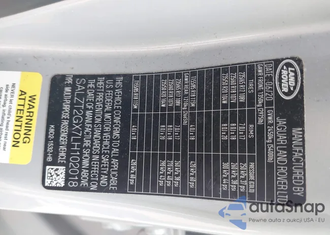 SALZT2GX7LH102018: 43528136