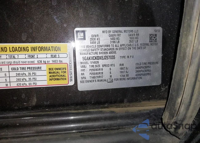 5GAKVCKDXEJ257035: 43528252