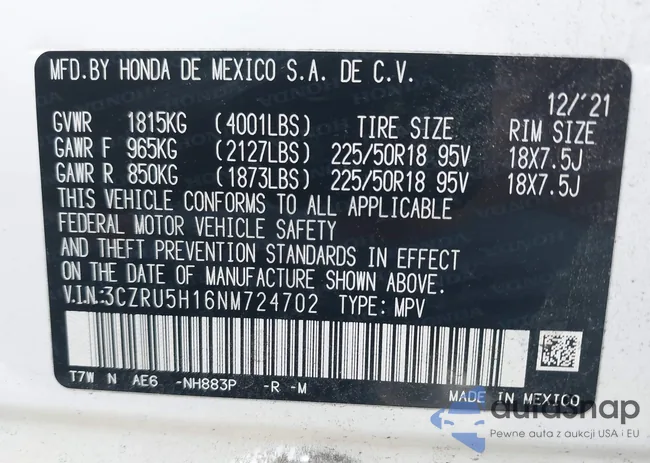 3CZRU5H16NM724702: 43529585