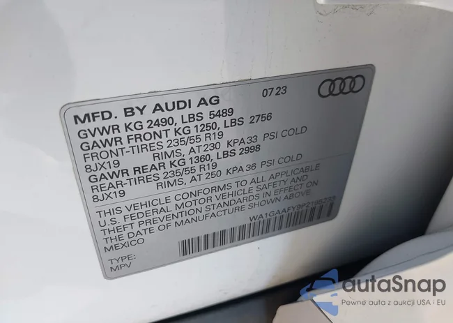 WA1GAAFY9P2195233: 43529601