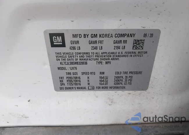 KL7CJLSB5MB328936: 43529657