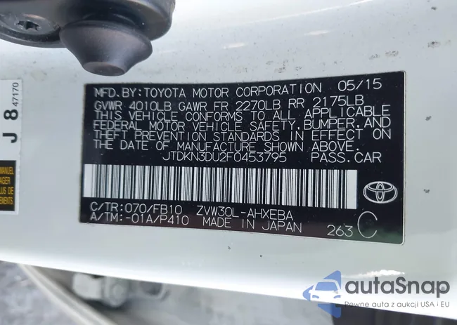 JTDKN3DU2F0453795: 43529665