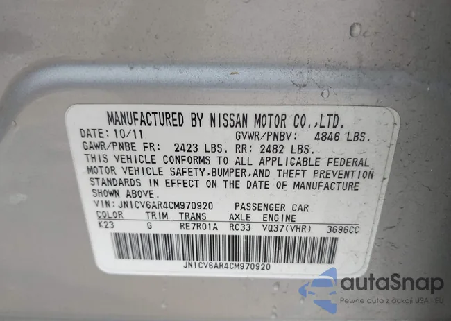 JN1CV6AR4CM970920: 43529693