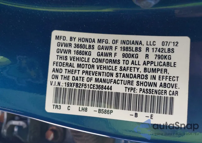 19XFB2F51CE368444: 43529774