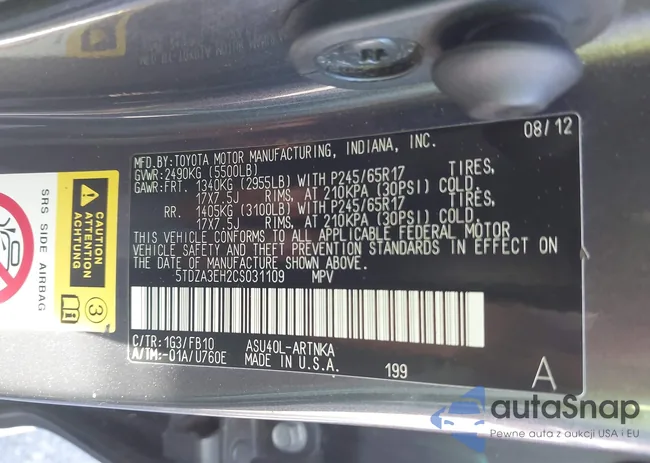 5TDZA3EH2CS031109: 43529798