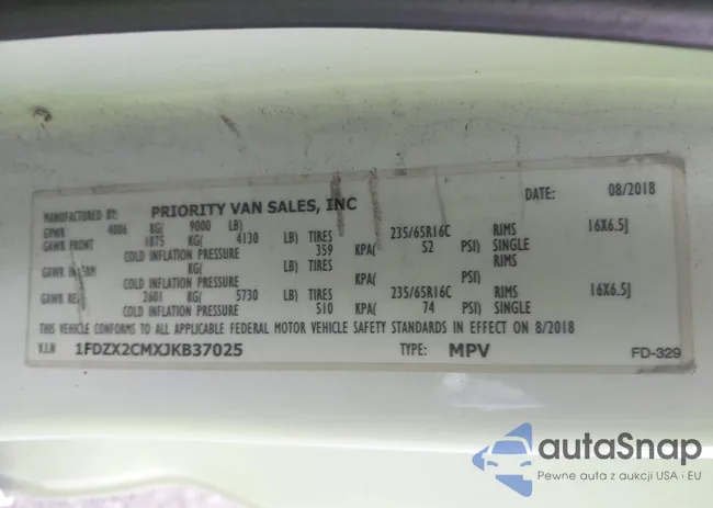 1FDZX2CMXJKB37025: 43529056