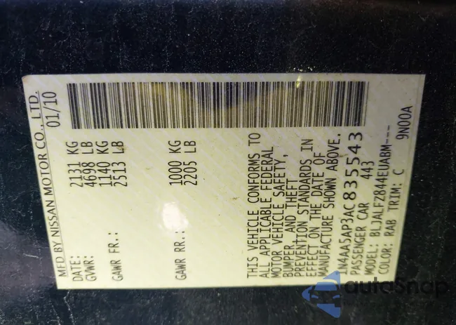 1N4AA5AP3AC835543: 43529173