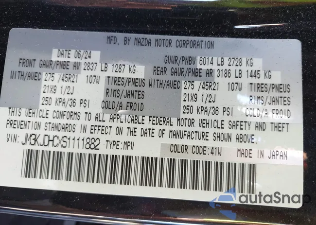 JM3KJDHCXS1111882: 43529251