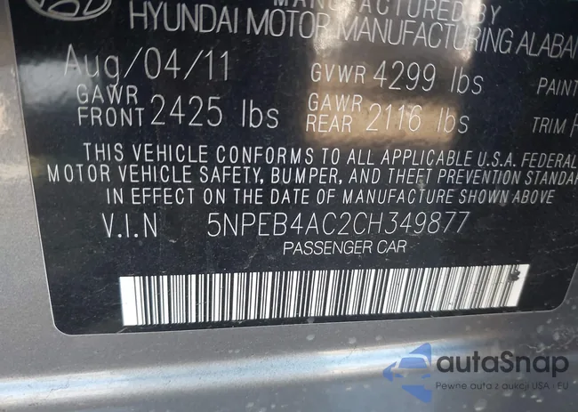 5NPEB4AC2CH349877: 43529328