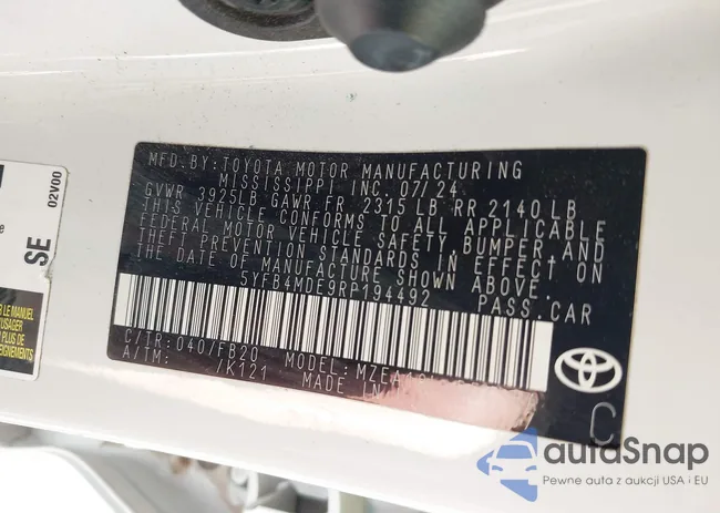 5YFB4MDE9RP194492: 43529390