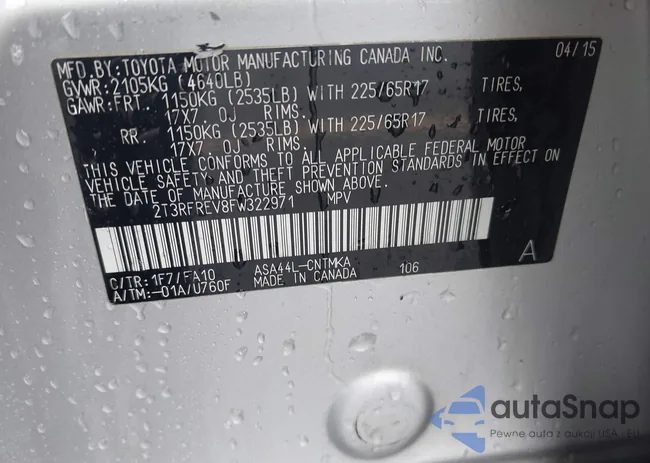 2T3RFREV8FW322971: 43530480