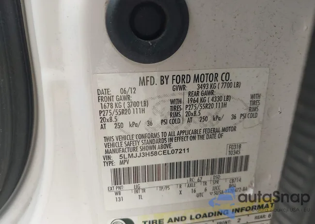 5LMJJ3H58CEL07211: 43530528