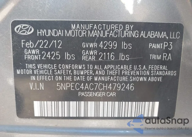 5NPEC4AC7CH479246: 43530879