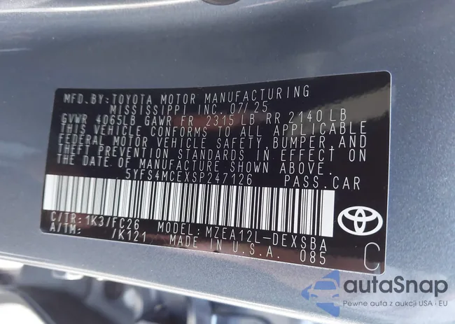 5YFS4MCEXSP247126: 43530963