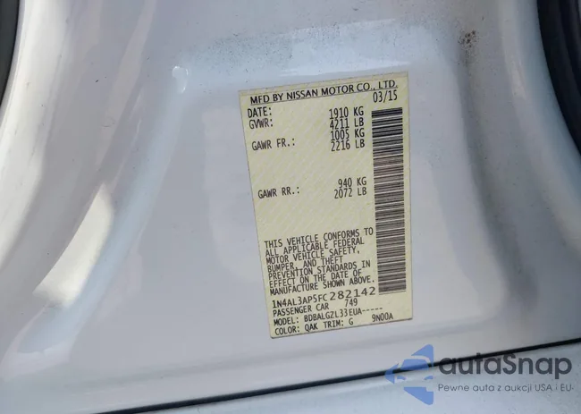 1N4AL3AP5FC282142: 43530058