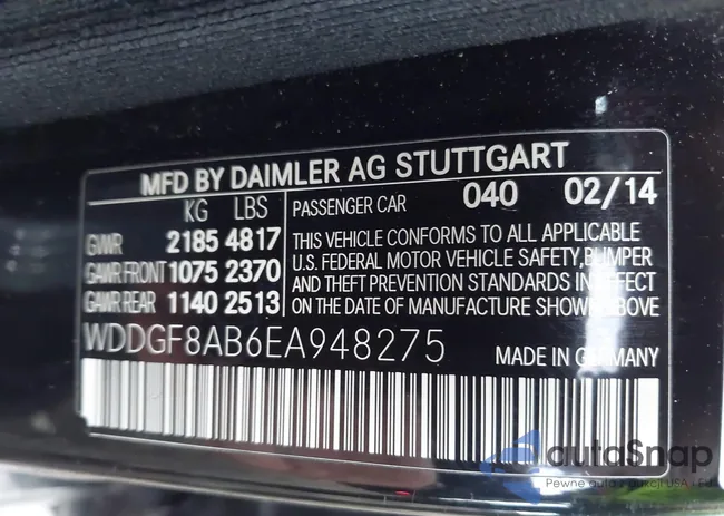 WDDGF8AB6EA948275: 43530242