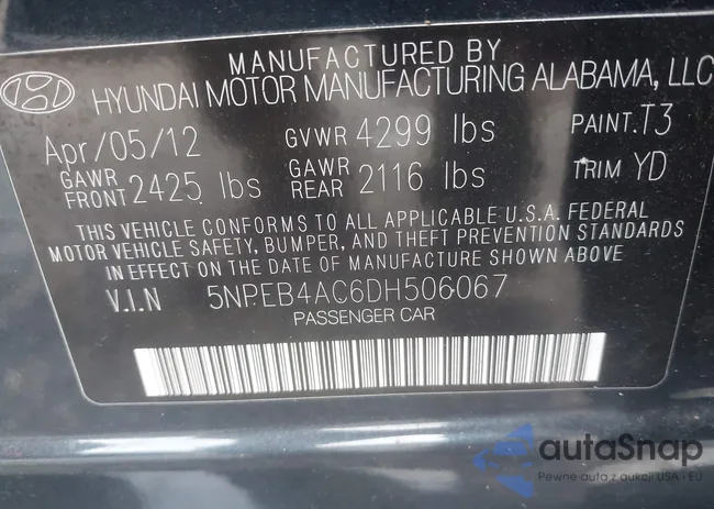 5NPEB4AC6DH506067: 43531414