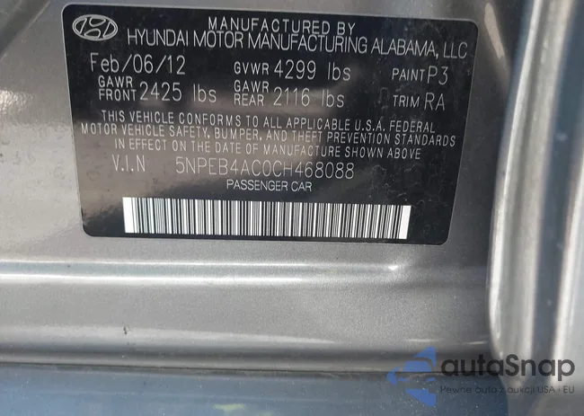 5NPEB4AC0CH468088: 43531548