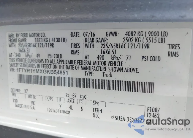 1FTYR1YMXGKB54851: 43531785