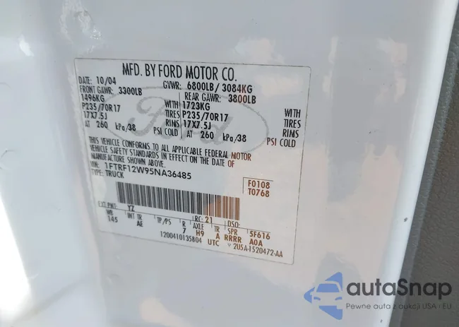 1FTRF12W95NA36485: 43531834