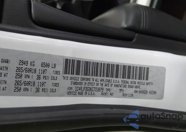 1C4RJFBG9KC723879: 43531876