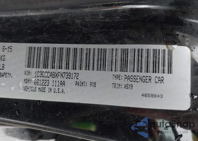 1C3CCCABXFN739172: 43531890