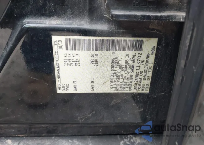 1N4AL2AP0BC113702: 43531379