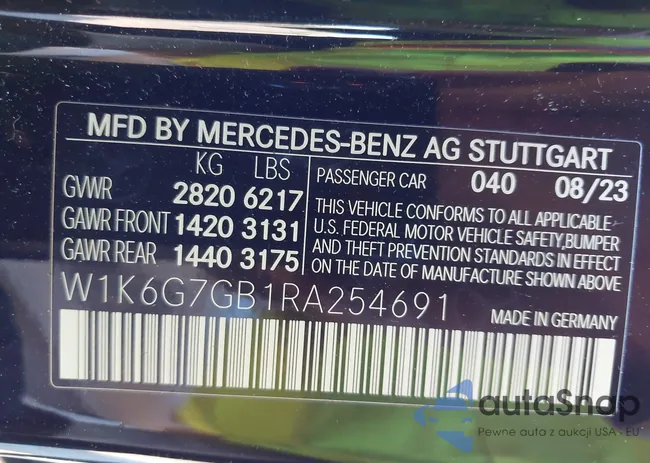 W1K6G7GB1RA254691: 43532490