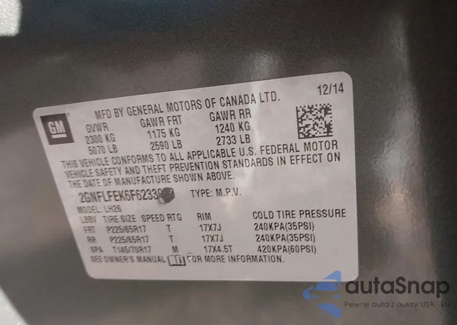 2GNFLFEK6F6233970: 43532587