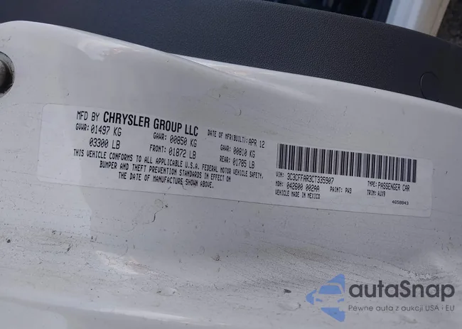 3C3CFFAR3CT335907: 43532607