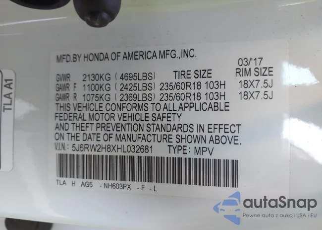 5J6RW2H8XHL032681: 43532616