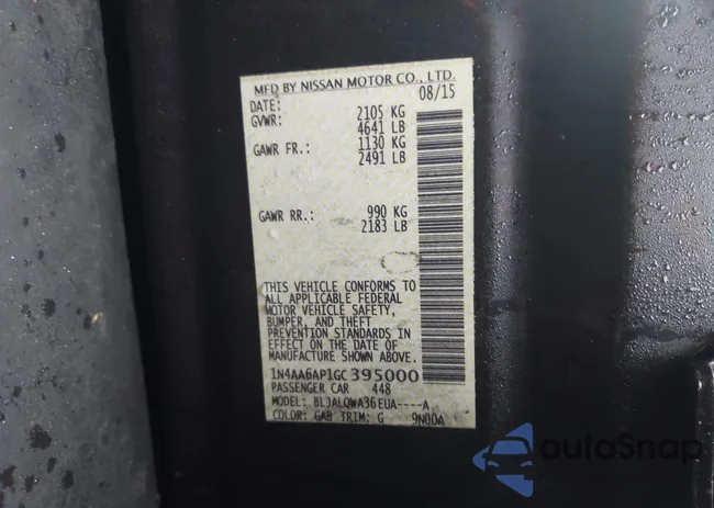 1N4AA6AP1GC395000: 43532695