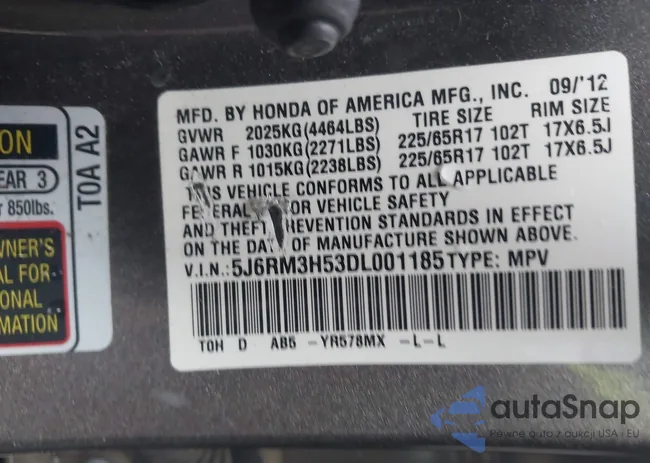 5J6RM3H53DL001185: 43532745