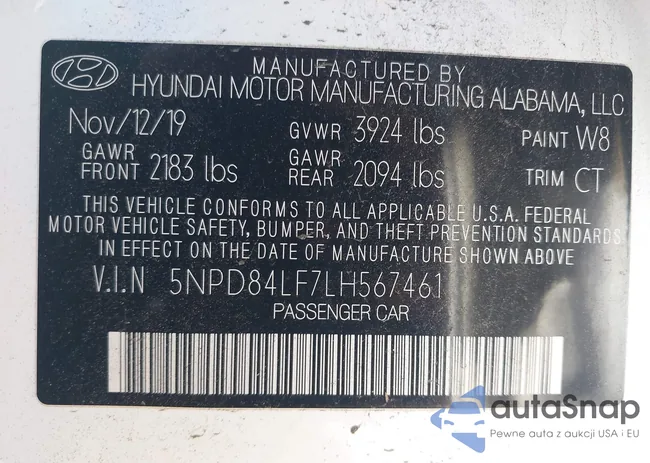 5NPD84LF7LH567461: 43532855