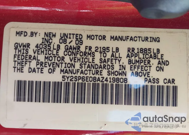 5Y2SP6E08AZ419808: 43532893