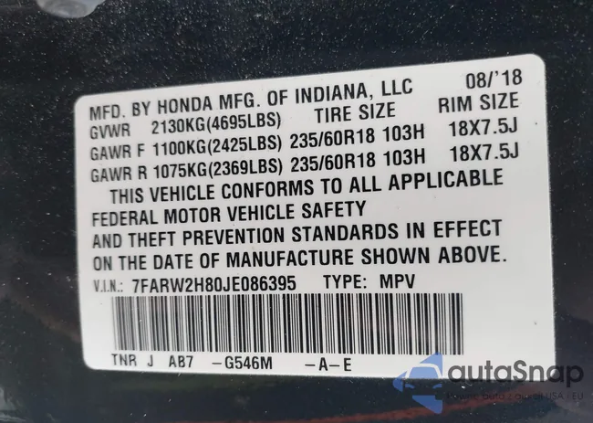 7FARW2H80JE086395: 43532937