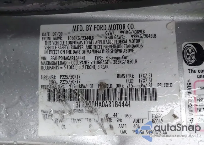 3FAHP0HA0AR184441: 43531993