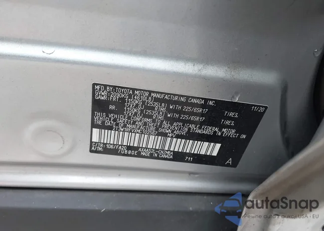 2T3W1RFVXMC102567: 43531999