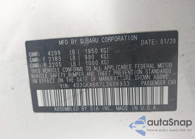 4S3GKAB67L3606933: 43532053