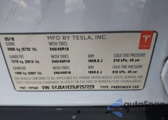 5YJSA1E29JF257229: 43533555