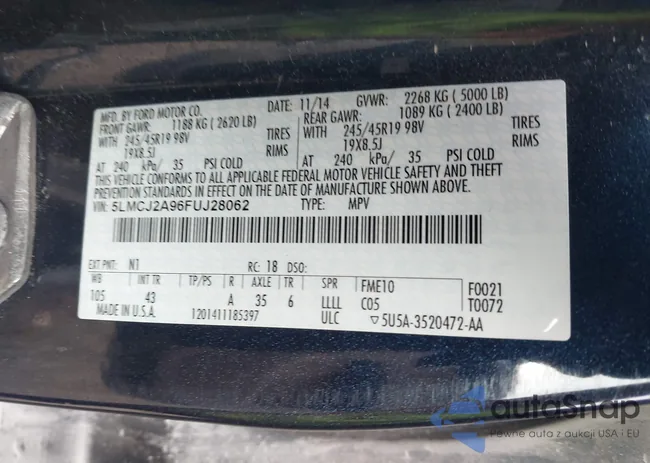 5LMCJ2A96FUJ28062: 43533574