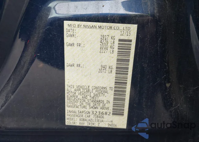 1N4AL3AP5GN323682: 43533891