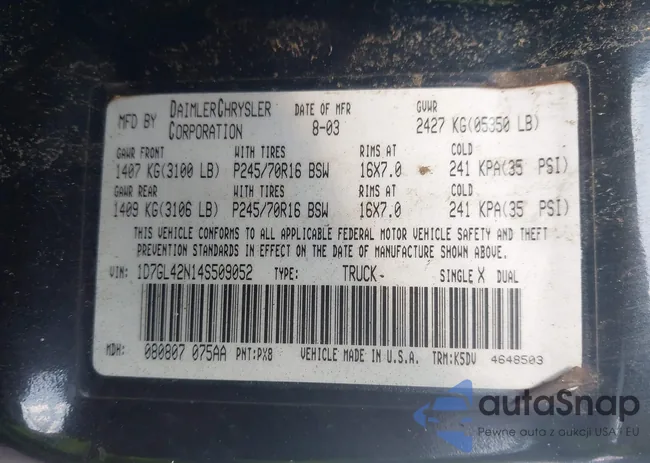 1D7GL42N14S509052: 43533936